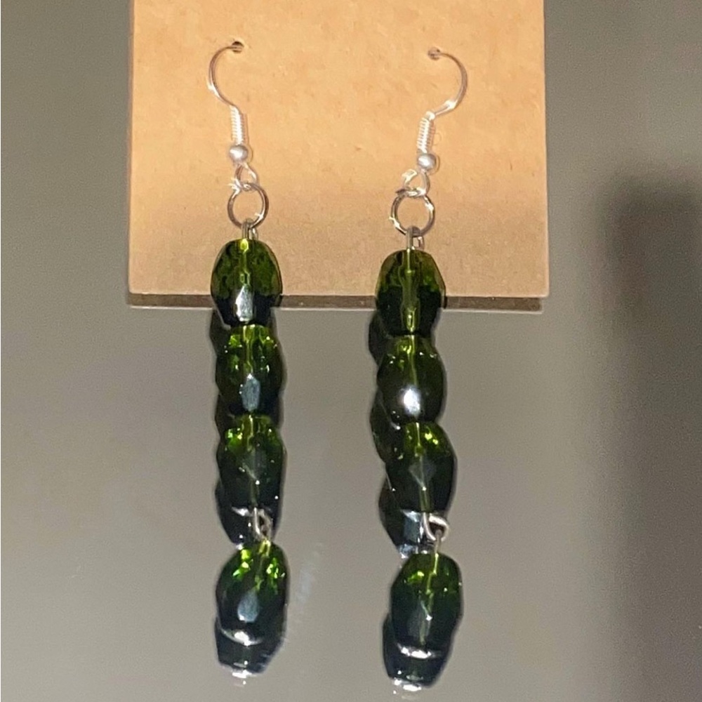 Acrylic bead earrings